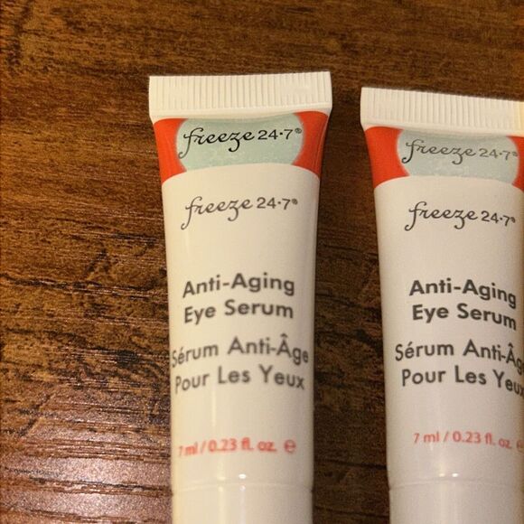 Freeze 24-7 AntiAging Eye Serum 0.23 fl oz / 7 ml Travel Size 3 Packs NEW - Picture 2 of 6